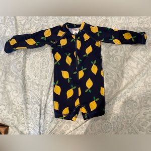 Hanna Andersson baby rash guard zip swimsuit